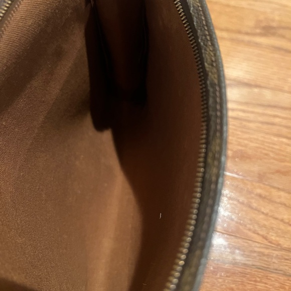 Louis Vuitton Monogram Toiletry Pouch Cosmetic Bag Clutch 26 vintage poor cond - Picture 13 of 16